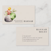 Abstrakte Terra Bio Formen Moderne Visitenkarte (Vorne/Hinten)