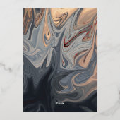 Abstrakte Terracotta auf dem Monte San Giorgio Folieneinladung (Rückseite)