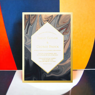 Abstrakte Terracotta auf dem Monte San Giorgio Folieneinladung