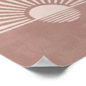 Abstrakte Terracotta San Salvatore - der Zuckerhut Poster (Ecke)