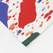 Abstrakte Terrazzo Hand gezeichnet farbenfrohe Mus Fleecedecke (Ecke)
