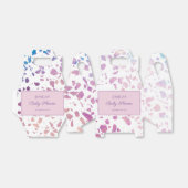Abstrakte Terrazzo Pink & Blue Muster Kinderdusche Geschenkschachtel (Ungefaltet)