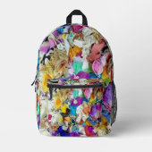 Abstrakte Textilien Bedruckter Rucksack (Vorderseite)