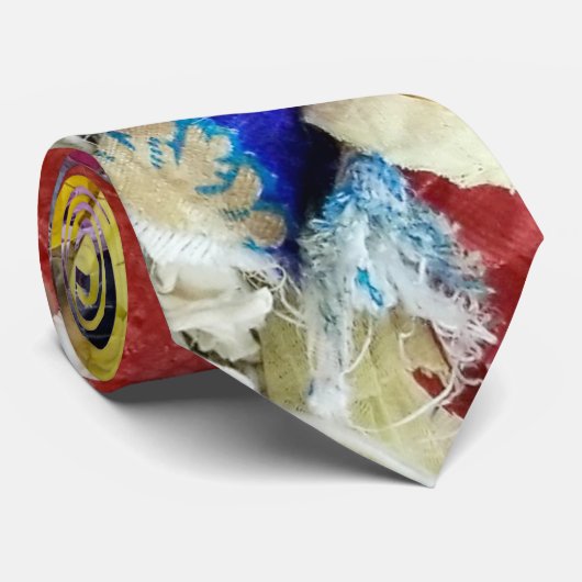 Abstrakte Textilteile Krawatte (Gerollt)