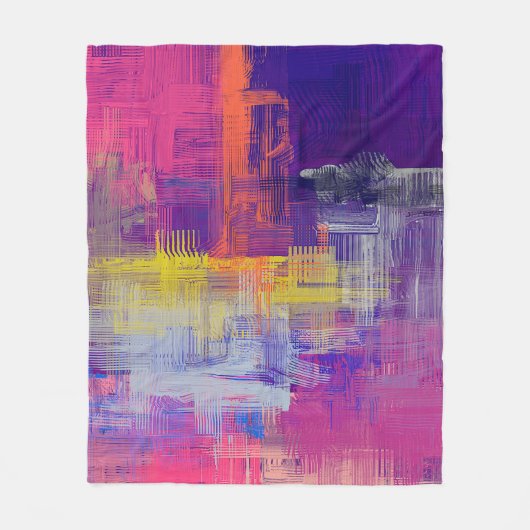 Abstrakte Textur. 2d Abbildung. Ausdruckskraft Fleecedecke (Vorderseite)