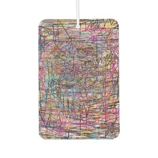 Abstrakte Textur Autolufterfrischer (Vorderseite)