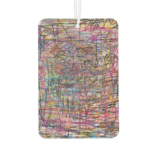 Abstrakte Textur Autolufterfrischer (Rückseite)