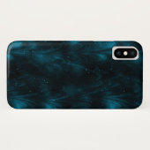 Abstrakte Textur Blaue Nebel Case-Mate iPhone Hülle (Rückseite (Horizontal))