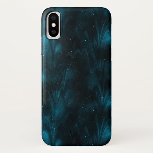 Abstrakte Textur Blaue Nebel Case-Mate iPhone Hülle (Rückseite)