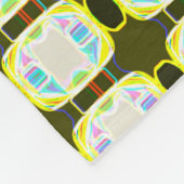 abstrakte Textur, buntes Gingham-Muster, modern Fleecedecke (Ecke)