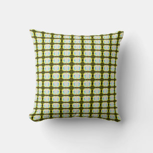 abstrakte Textur, buntes Gingham-Muster, modern Kissen
