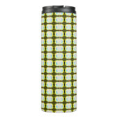 abstrakte Textur, buntes Gingham-Muster, modern Thermosbecher (Rückseite)