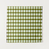 abstrakte Textur, buntes Gingham-Muster, modern Wandteppich (Vorderseite (Horizontal))