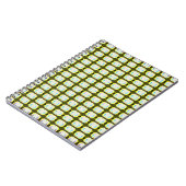 abstrakte Textur, farbenfrohes Gingham-Muster, mod Notizblock (Linke Seite)