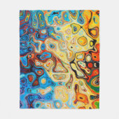 Abstrakte Textur farbig Fleecedecke (Vorderseite)
