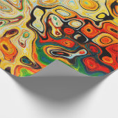 Abstrakte Textur farbig Geschenkpapier (Ecke)