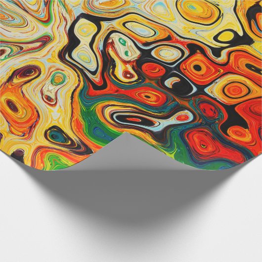 Abstrakte Textur farbig Geschenkpapier (Ecke)