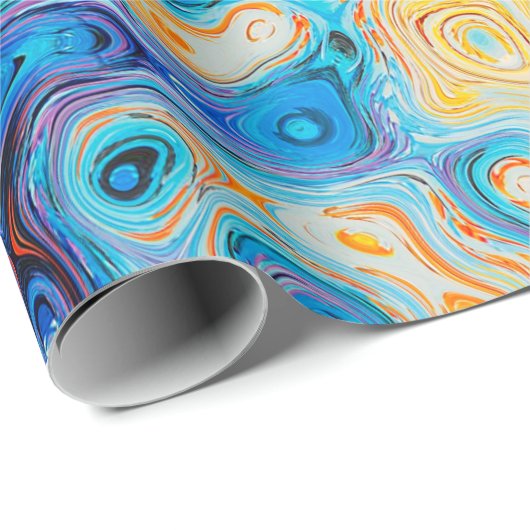 Abstrakte Textur farbig Geschenkpapier (Rolleneckpunkt)