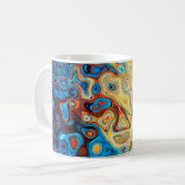 Abstrakte Textur farbig Kaffeetasse (Vorderseite Links)