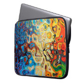 Abstrakte Textur farbig Laptopschutzhülle (Vorderseite Links)