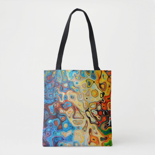 Abstrakte Textur farbig Tasche (Vorderseite)