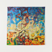 Abstrakte Textur farbig Wandteppich (Vorderseite (Horizontal))