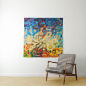 Abstrakte Textur farbig Wandteppich (Beispiel (Horizontal))