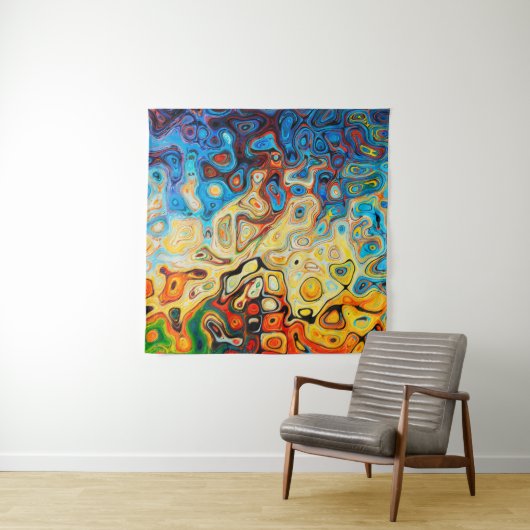 Abstrakte Textur farbig Wandteppich (Beispiel (Horizontal))