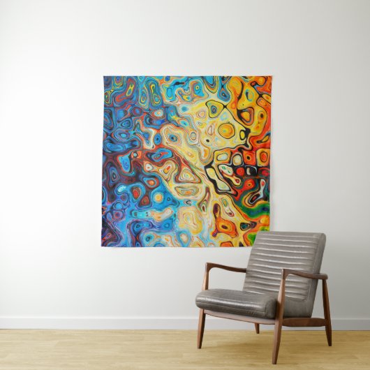 Abstrakte Textur farbig Wandteppich (Beispiel)