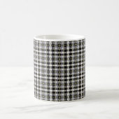 abstrakte Textur, farbiges kariertes Muster, Schwa Kaffeetasse (Mittel)