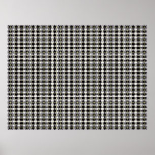 abstrakte Textur, farbiges kariertes Muster, Schwa Poster