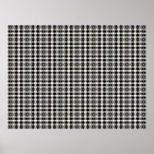 abstrakte Textur, farbiges kariertes Muster, Schwa Poster (Vorne)
