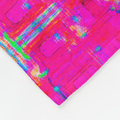 abstrakte Textur, karierte Farbmuster, moderne Fleecedecke (Ecke)