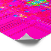 abstrakte Textur, karierte Farbmuster, moderne Poster (Ecke)