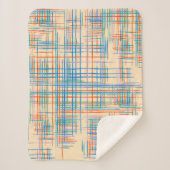 Abstrakte Textur mit Kreuzstreifen. Modern Pat Sherpadecke (Vorderseite)