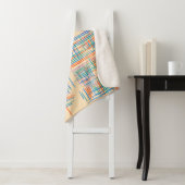 Abstrakte Textur mit Kreuzstreifen. Modern Pat Sherpadecke (Beispiel)