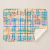 Abstrakte Textur mit Kreuzstreifen. Modern Pat Sherpadecke (Vorderseite (Horizontal))