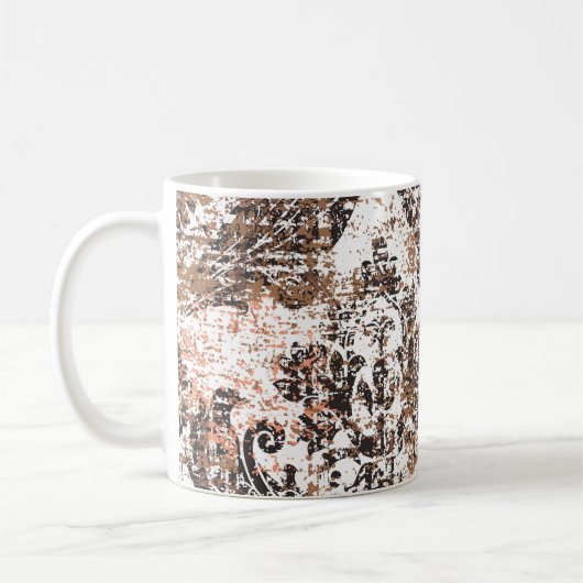 Abstrakte Textur oder Grunge Hintergrund. Kunsttex Kaffeetasse (Links)