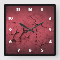 Abstrakte Textur Red Clay Risse Wand
