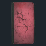 Abstrakte Textur Red Clay Risse Wand Samsung Galaxy S5 Geldbeutel Hülle<br><div class="desc">Ein abstraktes Design. Roter Lehm,  der wie eine alte,  verwitterte Wand mit vielen Rissen an der Oberfläche aussieht.</div>