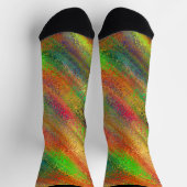 Abstrakte Textur Streifen Farbe Socken (Oben)