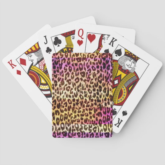 Abstrakte Textur von Kunsttierfellen 2 Spielkarten (Rückseite)