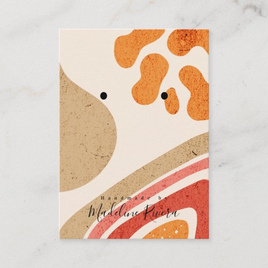 Abstrakte Texturen Kunsthandwerkerkarten Telefonnummerkarte (Vorderseite)