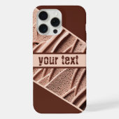 Abstrakte Texturfläche in warmen Tönen iPhone Hülle (Rückseite)