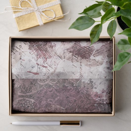 Abstrakte Texturierung in Beige Seidenpapier (Geschenk)