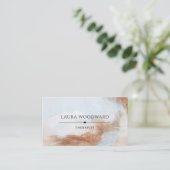 Abstrakte Therapeutin Visitenkarte (Stehend Vorderseite)