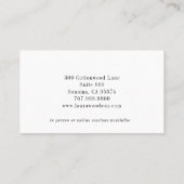 Abstrakte Therapeutin Visitenkarte (Rückseite)