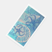 Abstrakte Tiefblau-Meer-Papierhandtücher Serviette (Ecke)