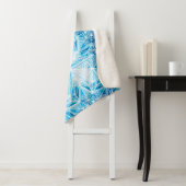 Abstrakte Tiefstststerne-Schneeflocken-Muster Sherpadecke (Beispiel)