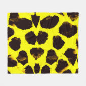 Abstrakte Tierdruckleopard Fleecedecke (Vorderseite (Horizontal))